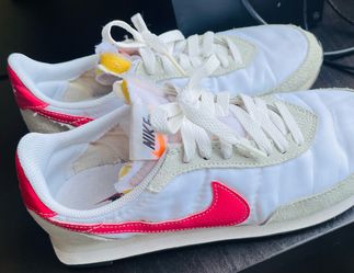 Women's Nike Waffle Trainer 2 Photon Dust/Archaeo Pink-White (DA8291 003)
