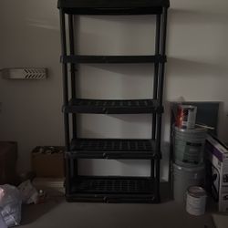 Plastic 5 Shelf Storage Unit
