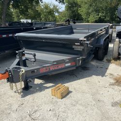 14 Ft Low Side Dump Trailer Total Down $1471