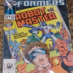 Transformers Robot Master Comic Book Show Cartoon Issue 15 1985