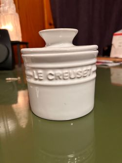 Le Creuset White Stoneware Butter Crock