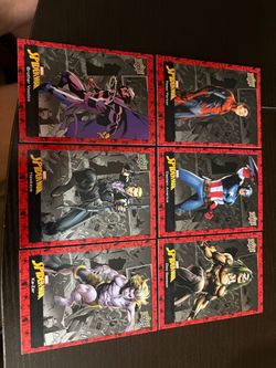Upper Deck Marvel Spider-Man Trading Cards Lot of 6