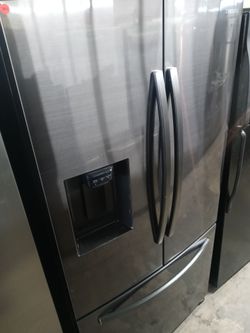 Samsung black stainless steel french door refrigerator - Free delivery