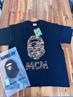 BAPE x MCM Collaboration T-Shirt Black