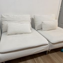 IKEA SÖDERHAMN Modular Sofa - $80ea / $140 for both + Custom Covers