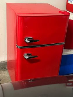 Small Fridge Vintage Red