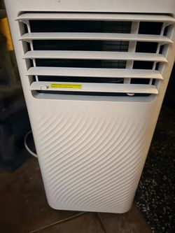 White Portable Air Conditioner Unit