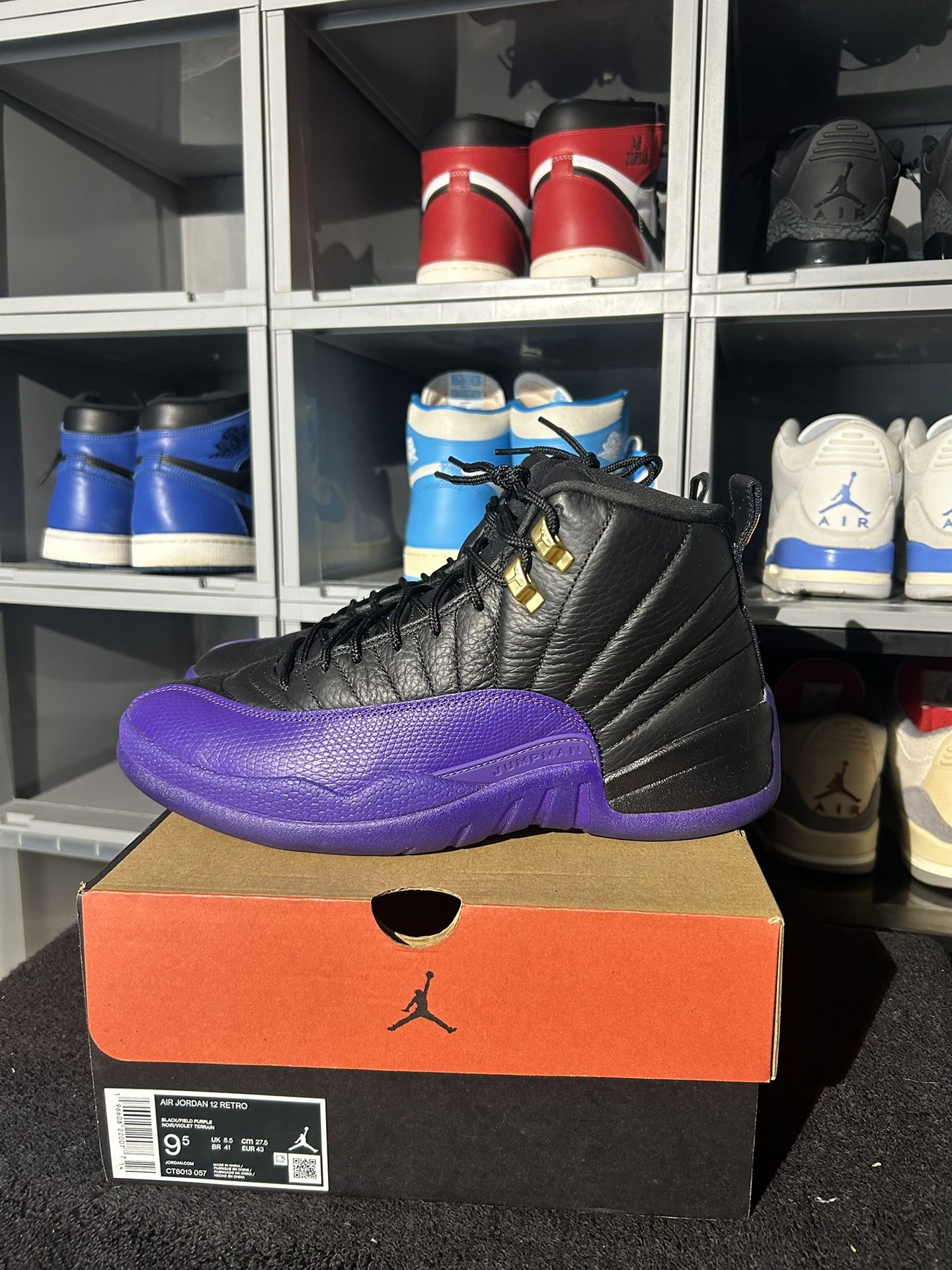 Jordan 12 ‘Field Purple’ -9.5M- Original box