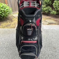 Sun Mountain C130 Cart Bag Black Red 