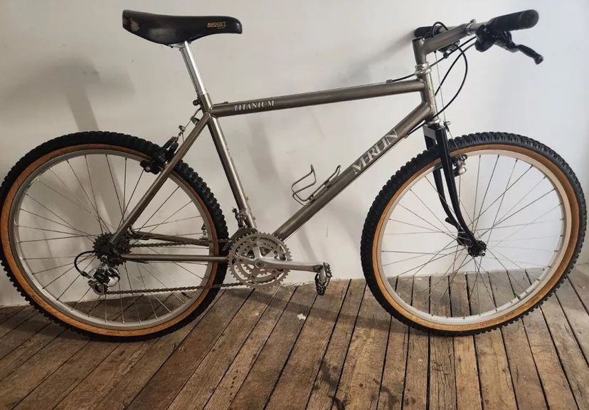 1989- TI Merlin 1989 Fat Chance Box Crown Litespeed Ti Stem Merlin Ti Bar Chris