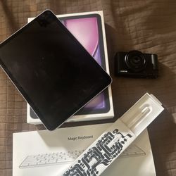 Electronic Bundle. IPad Air, Magic Keyboard, Apple Pencil Pro & Sony ZVF-1 
