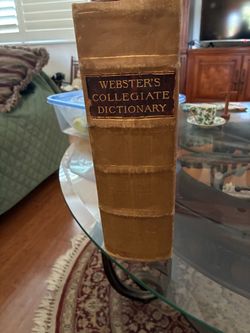Antique Webster collegiate dictionary