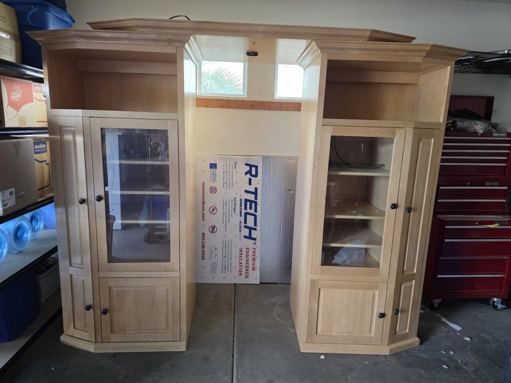 3 Piece Solid Wood Entertainment Center