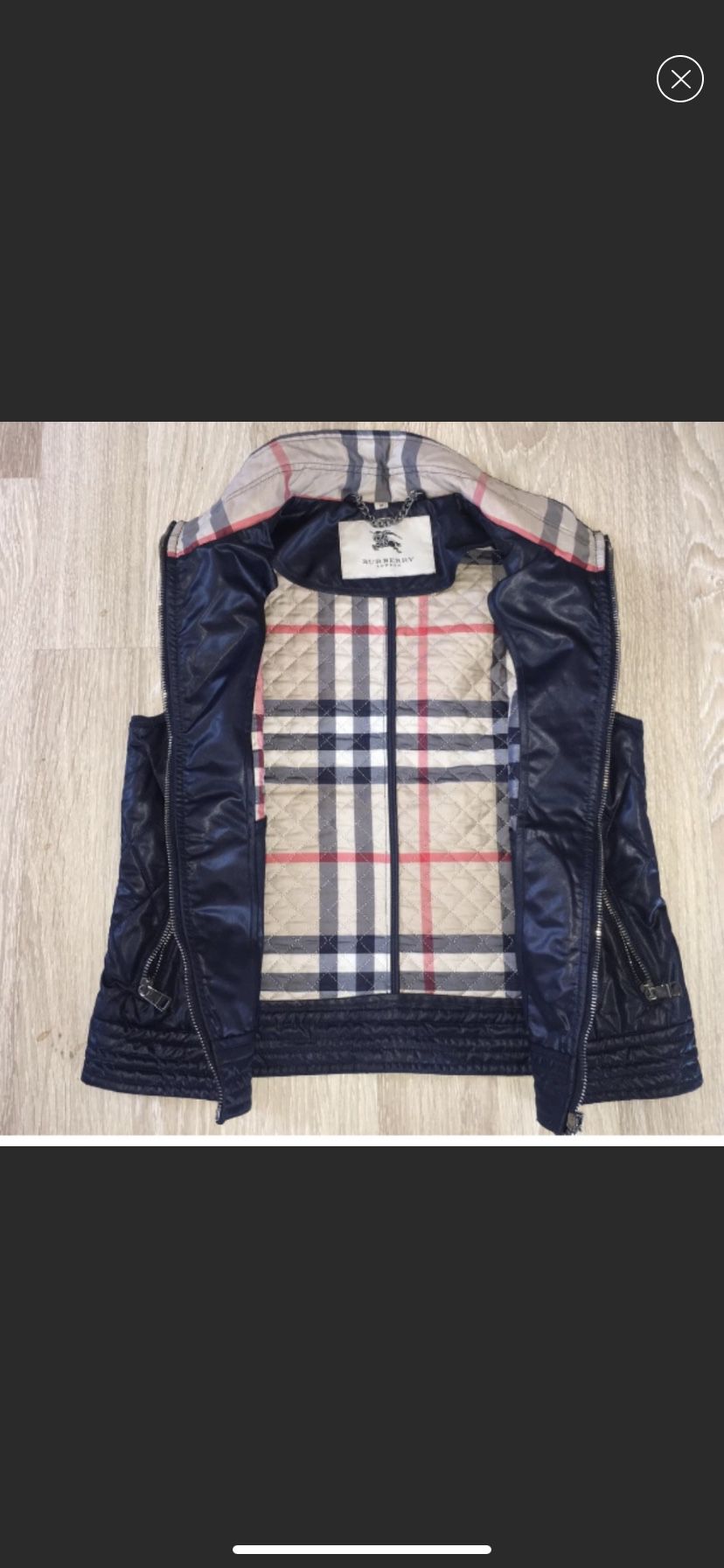 Women Burberry vest 100% authentic size M