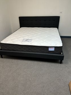 Queen Size Frame And Mattress 