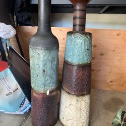 Antique Metal Vas