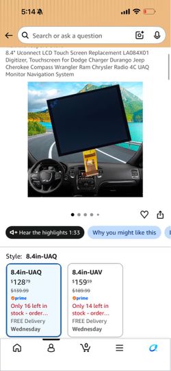 2019 dodge charger screen. ..LCD Display Screen Panel Replacement Part