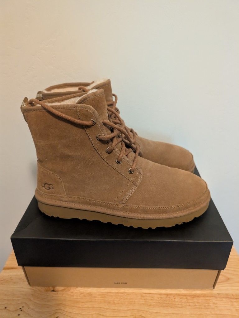 UGG Harkley Boot for Men, Size 11M - Chestnut Tan