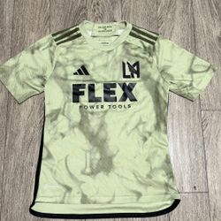 Green LAFC Adidas Soccer Jersey Kids Size Large