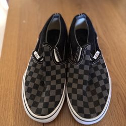 Vans Sneakers Checkered Black And Gray Color