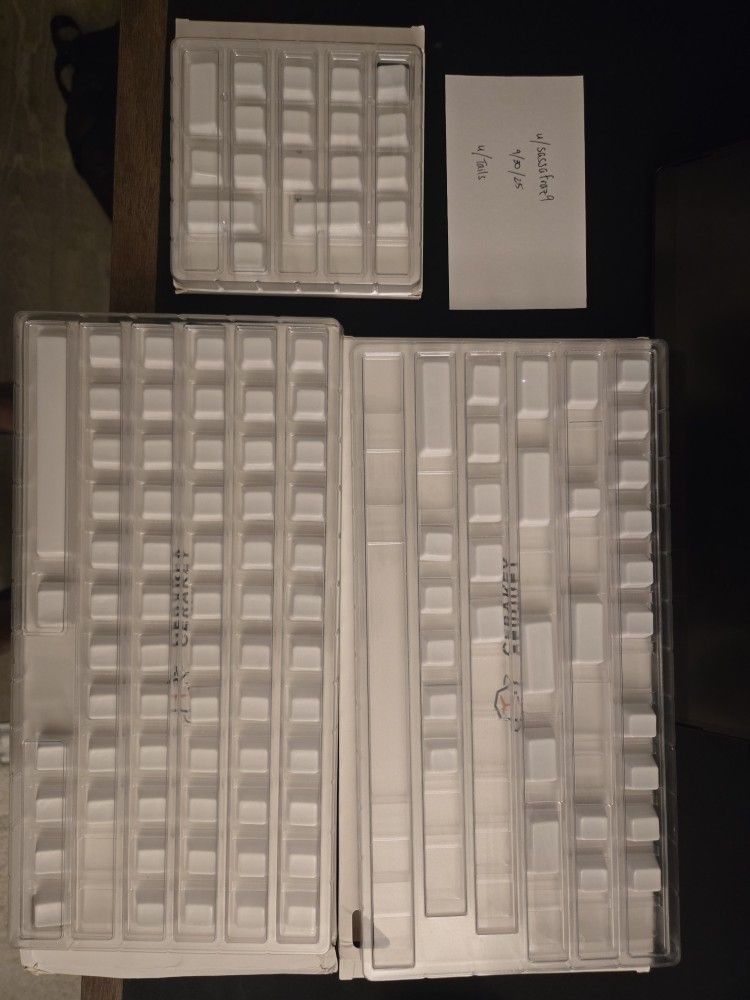 Cerakey V2 - Ceramic Keycaps, White Blanks, Excellent Condition - PLEASE READ