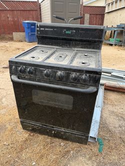 GE Black Gas Range Stove