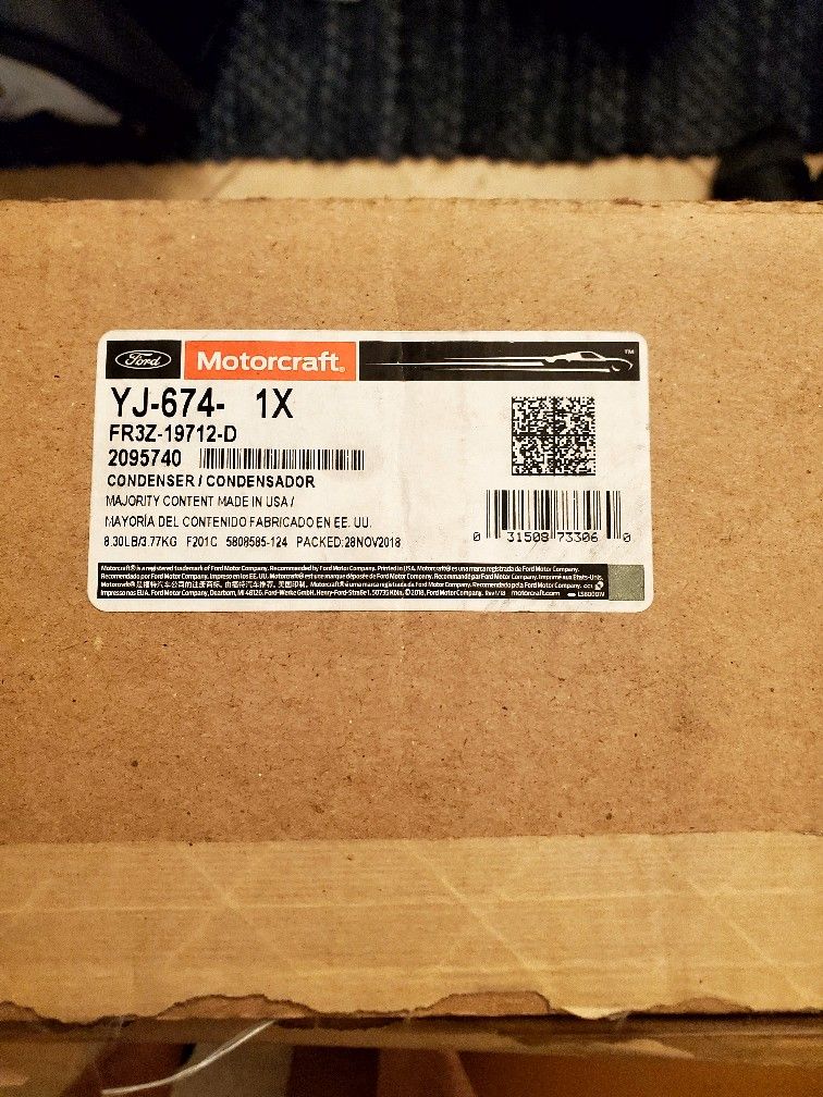 Ford Motorcraft Condensor YJ-674 FR3Z-19712-D