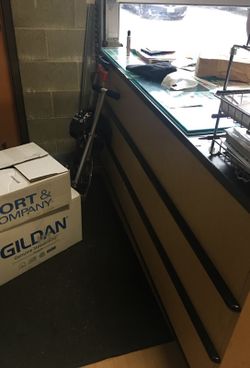 Reception counter for sale make offer. Need it gone asap