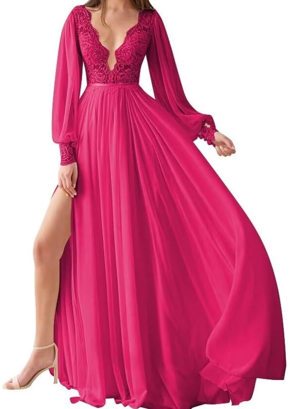 Long Fuchsia Dress
