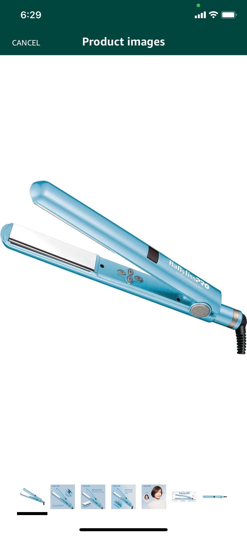 BaBylissPRO Nano Titanium Flat Iron Hair Straightener, 1" Digital Hair Straightener Iron for Professional Salon Results and All Hair Types