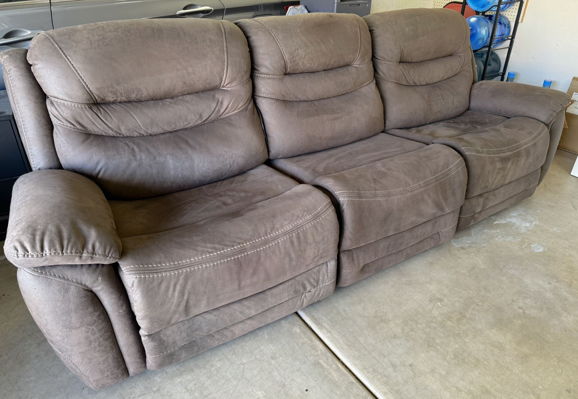 Electric Reclining SOFA Brown