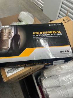 NEW Professional Condenser Microphone Kit with Audio Mixer – Complete Podcast & Streaming Bundle