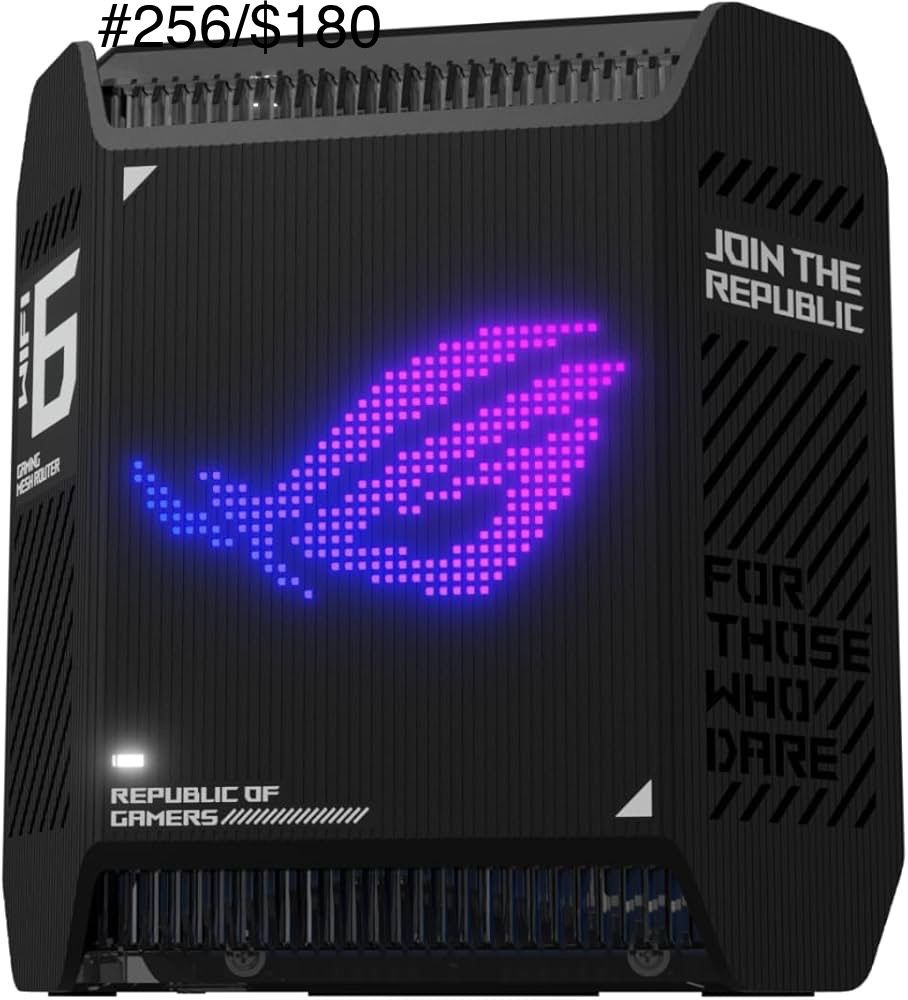 ASUS ROG Rapture GT6 (1PK) Tri-Band WiFi 6 Gaming Router