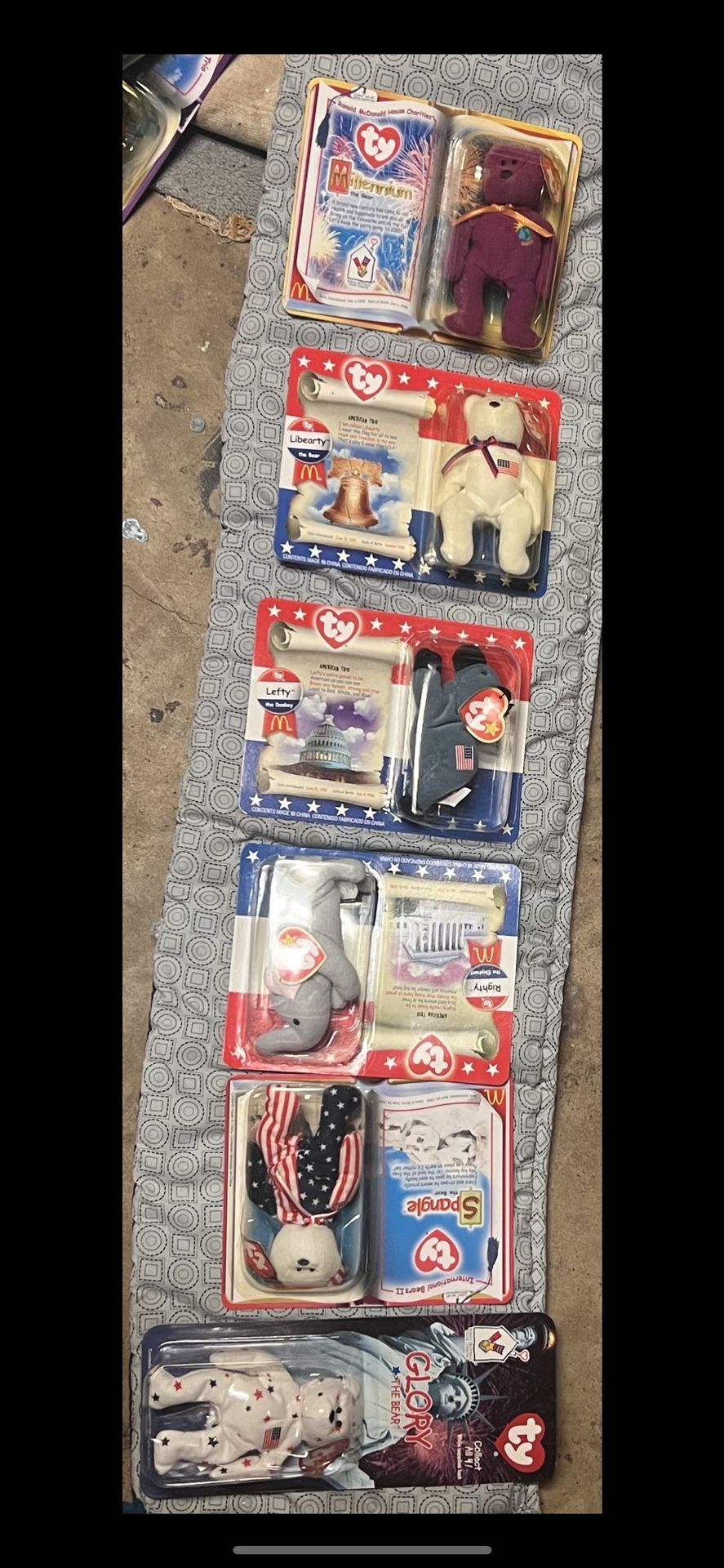 EXTREMELY RARE BEANIE-BABIES Mcdonald’s kids meal toys 