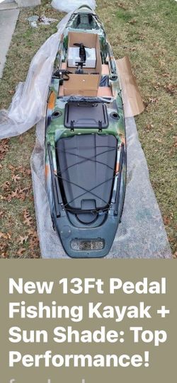 13ft Pedal Fishing Kayak Camo