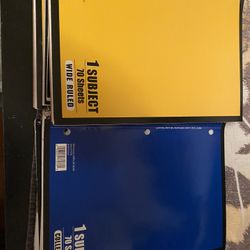 One Subject Spiral Notebook 