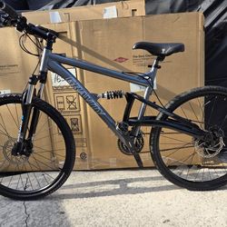 🔥🔥Gravity FSX Full Suspension Mountain Bike - Gray/Black🔥🔥