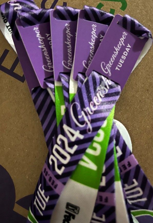 Monday Tuesday Greenskeeper Wristbands Phoenix Open