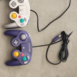 Two GAMECUBE controllers