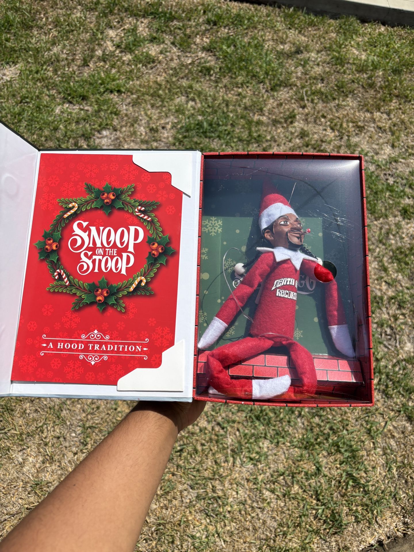 Snoop on the Stoop 12” Snoop Dogg Christmas Red Plush Figurine -Elf On The Shelf