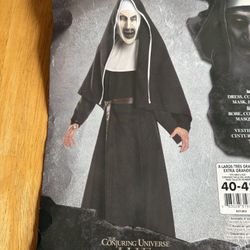 Used Once, The Conjuring Nun Scary Fright Horror Costume Movie Adult XL