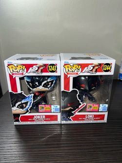 2 SDCC EXCLUSIVE LIMITED EDITION Persona 5 Funko Pops Joker & Loki #1243 #1244 P5 Royal Video Games