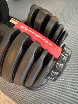 Bowflex adjustable dumbbells in perfect condition