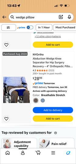 Knee wedge/abductor splint