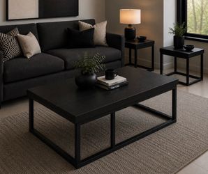 Coffee table with the end tables