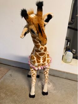 Tall stuffed giraffe