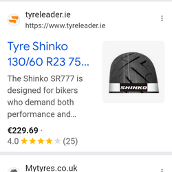 Electric tire for dirt bikes or a dirt bike or electric bike it's a 1:30 by 60 23 r e i n f