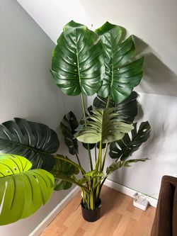 Large Faux Monstera Plant – 54” Tall