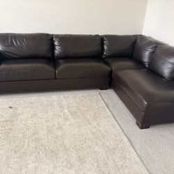 Sectional Pure Leather Sofa