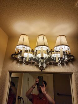 Chandelier And Wall Light